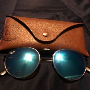 Blue Flash Lenses Ray Bans
